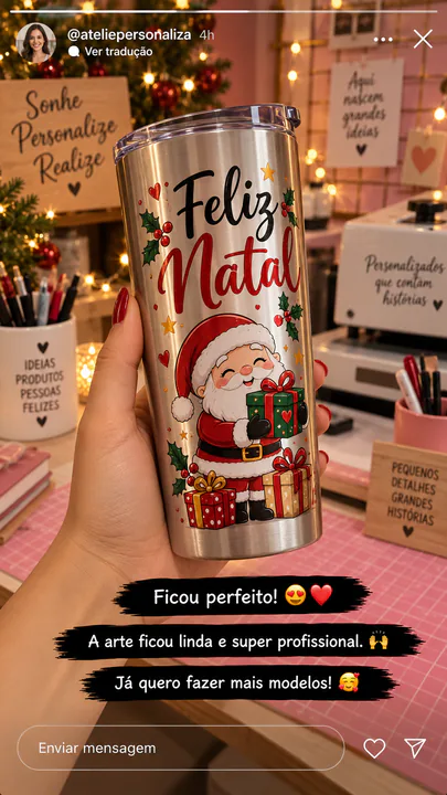 Produto personalizado criado com arte da Artbox